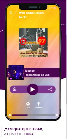 Play Rádio Gospel FM 97 as an online game Rádio Gospel FM 97 with UptoPlay