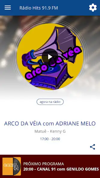 Play Rádio Hits 91.9 FM  and enjoy Rádio Hits 91.9 FM with UptoPlay