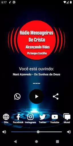 Play Rádio Mensageiros De Cristo  and enjoy Rádio Mensageiros De Cristo with UptoPlay