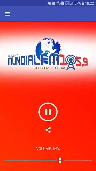 Play Rádio Mundial FM 105,9  and enjoy Rádio Mundial FM 105,9 with UptoPlay