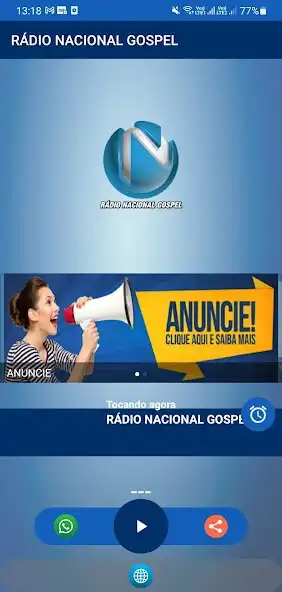 Play Rádio Nacional Gospel Goiânia  and enjoy Rádio Nacional Gospel Goiânia with UptoPlay
