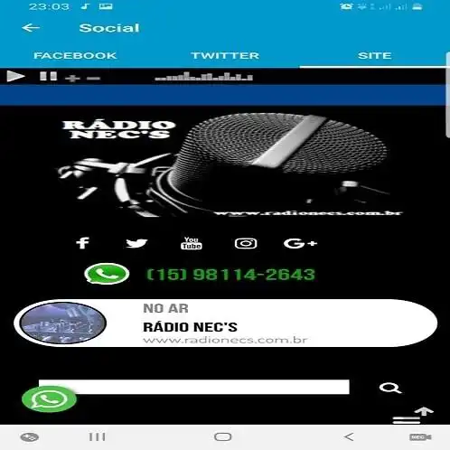 Play Rádio Necs  and enjoy Rádio Necs with UptoPlay