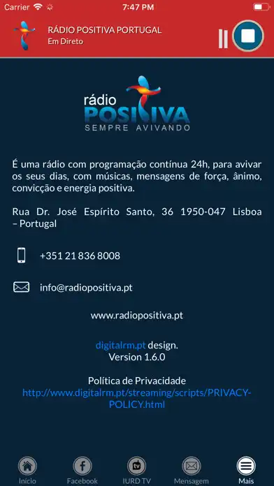 Play Rádio Positiva Portugal as an online game online Rádio Positiva Portugal with UptoPlay Play Rádio Positiva Portugal as an online game Rádio Positiva Portugal with UptoPlay