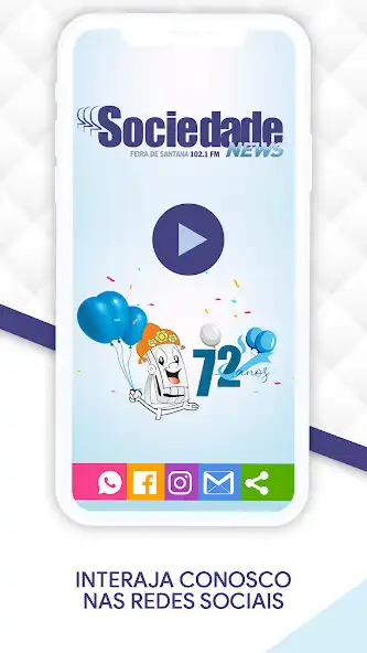 Play Rádio Sociedade 102.1 FM as an online game Rádio Sociedade 102.1 FM with UptoPlay