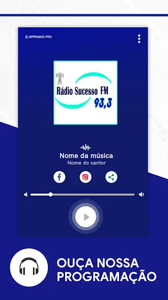Play Rádio Sucesso 93,3 FM  and enjoy Rádio Sucesso 93,3 FM with UptoPlay