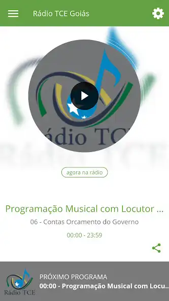 Play Rádio TCE Goiás  and enjoy Rádio TCE Goiás with UptoPlay