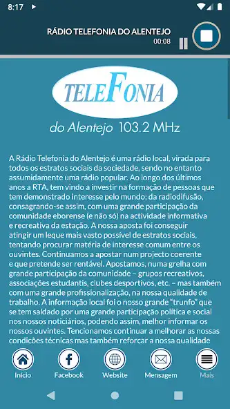 Play Rádio Telefonia do Alentejo as an online game Rádio Telefonia do Alentejo with UptoPlay
