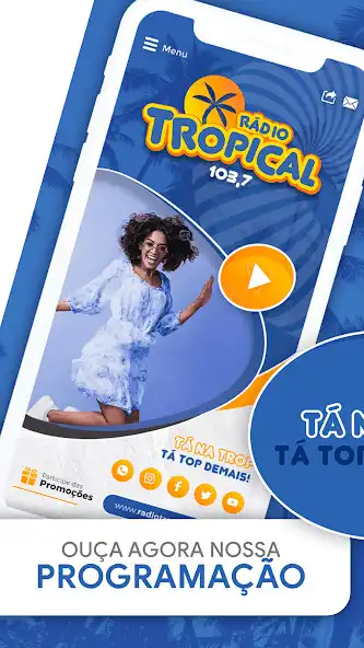 Play Rádio Tropical Vix  and enjoy Rádio Tropical Vix with UptoPlay