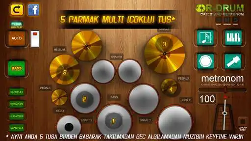 Play R-DRUM HD (Bateri - Metronom)  and enjoy R-DRUM HD (Bateri - Metronom) with UptoPlay