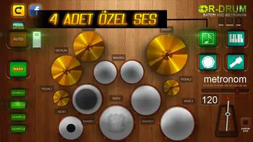 Play R-DRUM HD (Bateri - Metronom) as an online game R-DRUM HD (Bateri - Metronom) with UptoPlay