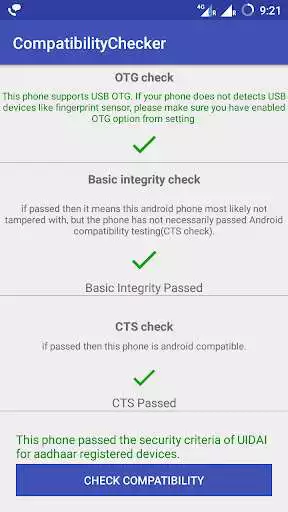 Play RD Service - compatibility checker
