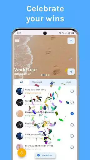 Play Reach: Goal Tracker. Habit, Task  Goal setting as an online game Reach: Goal Tracker. Habit, Task  Goal setting with UptoPlay