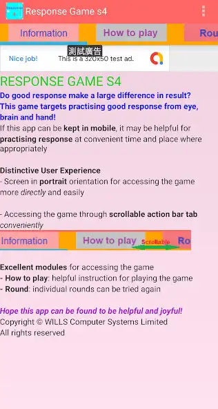 Play Reaction Game/Response Game 4 as an online game Reaction Game/Response Game 4 with UptoPlay