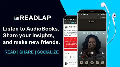 Play ReadLap: Listen to audiobooks & Socialize  and enjoy ReadLap: Listen to audiobooks & Socialize with UptoPlay