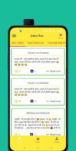 Play Read Most Funny Jokes and Earn Rewards - JokesBox as an online game Read Most Funny Jokes and Earn Rewards - JokesBox with UptoPlay