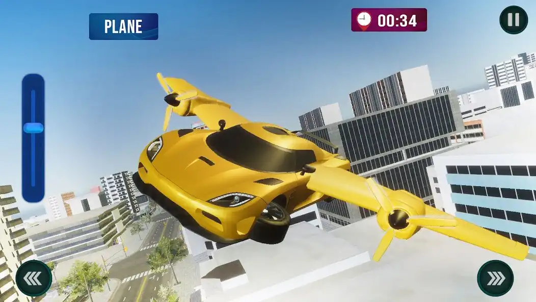 Play Real 3D: Flying Car Simulator as an online game Real 3D: Flying Car Simulator with UptoPlay