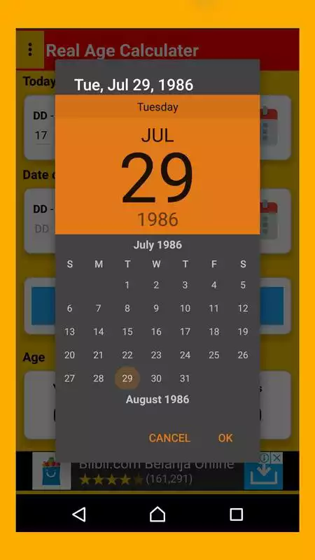 Play Real Age Calculator