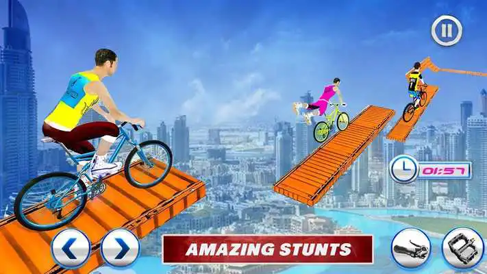 Play Real Bicycle Impossible Stunts On Sky Tracks (Unreleased) Play Real Bicycle Impossible Stunts On Sky Tracks (Unreleased)