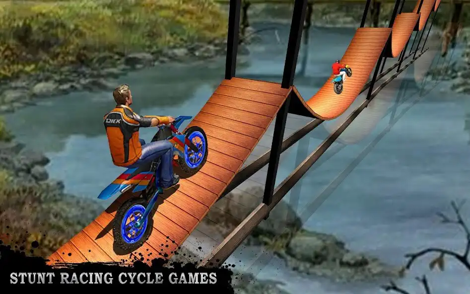 Play Real Bike Stunt Race - Extreme Bike Stunts 3D  and enjoy Real Bike Stunt Race - Extreme Bike Stunts 3D with UptoPlay