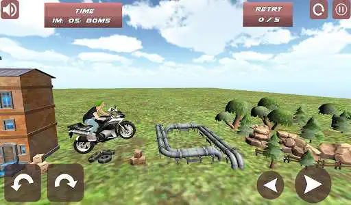 Play Real Bike Stunt Tricks Master game 3D as an online game Real Bike Stunt Tricks Master game 3D with UptoPlay