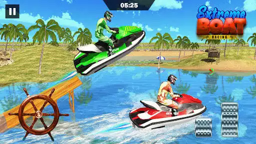 Play Real Boat Stunt Racing 3D Game as an online game Real Boat Stunt Racing 3D Game with UptoPlay