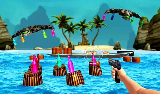 Play Real Bottle Shooter Game as an online game Real Bottle Shooter Game with UptoPlay