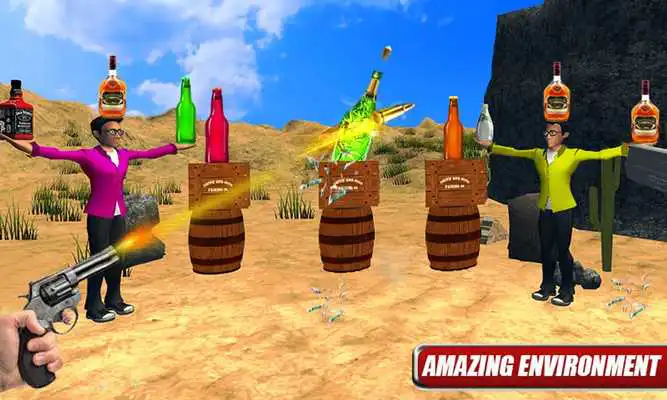 Play Real Bottle Shooting Game Mania