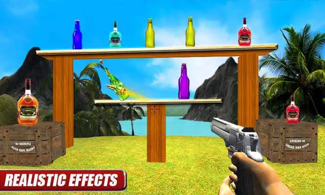 Play Real Bottle Shooting Game Mania