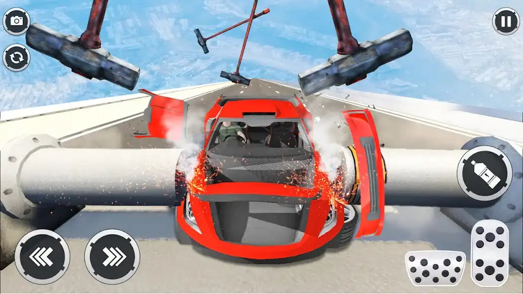 Play Real Car Crash: Beam Car Drive as an online game Real Car Crash: Beam Car Drive with UptoPlay