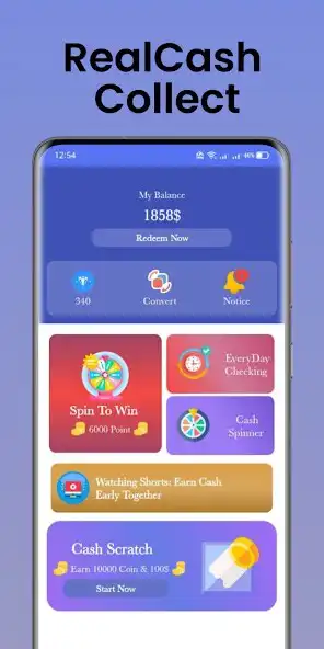 Play RealCash Collect - AmazingEarn  and enjoy RealCash Collect - AmazingEarn with UptoPlay