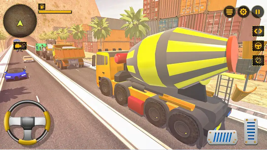 Play Real Cement Truck Simulator 3D as an online game Real Cement Truck Simulator 3D with UptoPlay