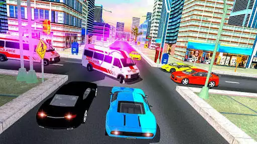 Play Real City Ambulance Simulator & Rescue as an online game Real City Ambulance Simulator & Rescue with UptoPlay