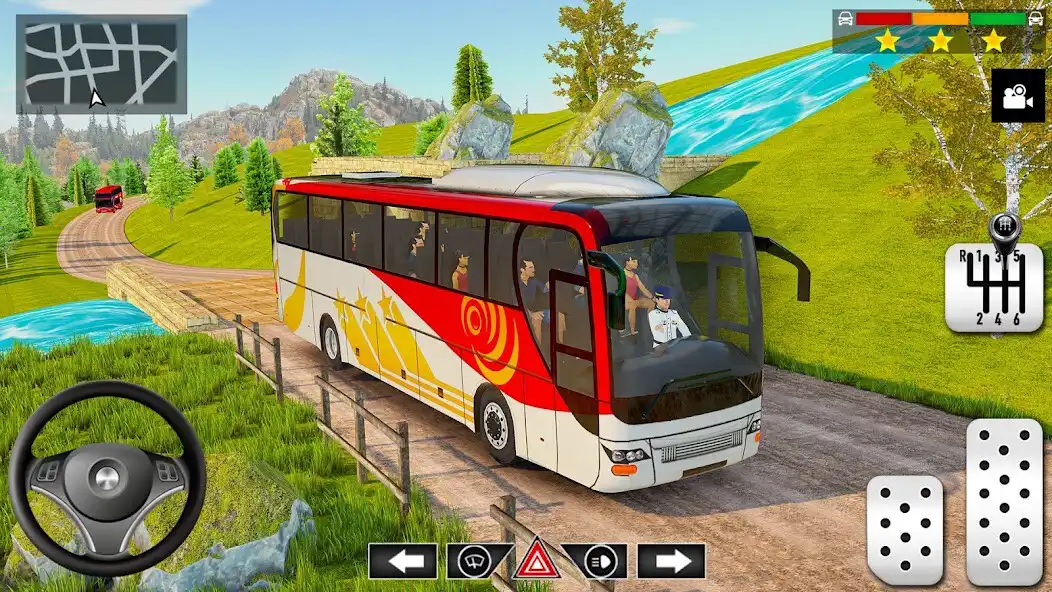 Play Real City Bus Parking Games 3D as an online game Real City Bus Parking Games 3D with UptoPlay