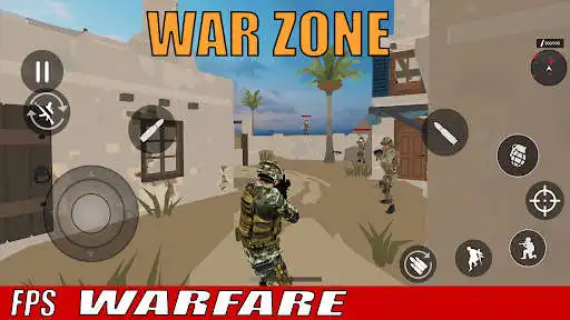 Play Real Commando Mission Battle as an online game Real Commando Mission Battle with UptoPlay