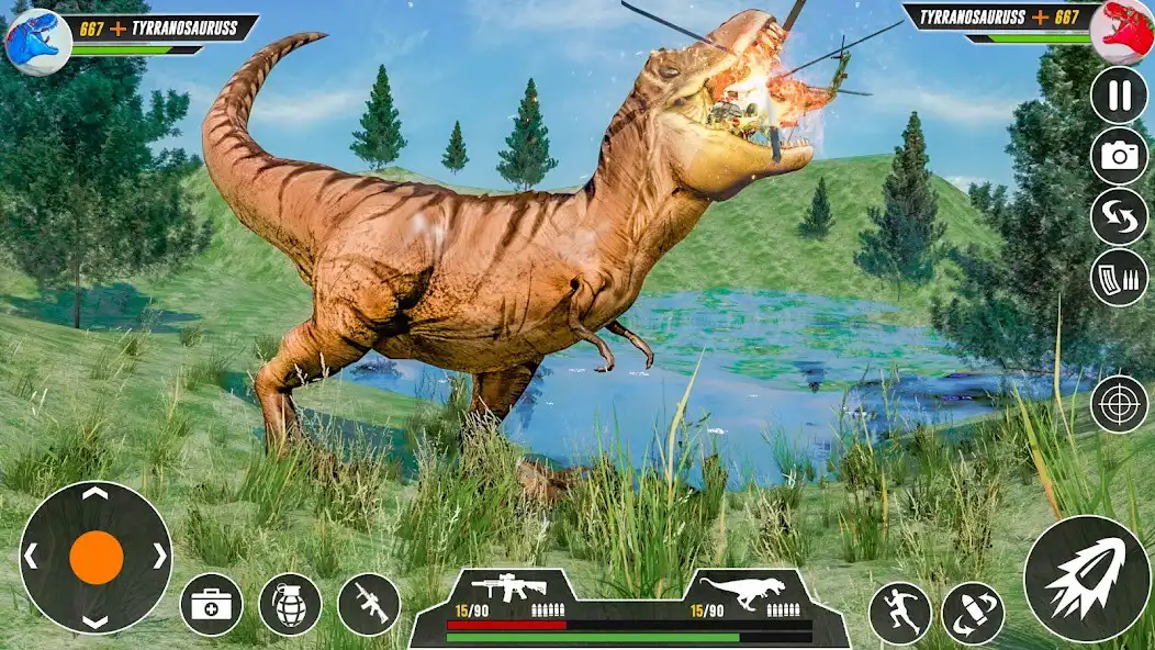 Play Real Dino 3D Hunting Game  and enjoy Real Dino 3D Hunting Game with UptoPlay