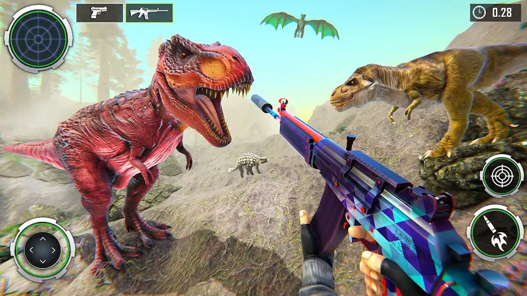 Play Real Dino Hunter: Dino Game 3d  and enjoy Real Dino Hunter: Dino Game 3d with UptoPlay
