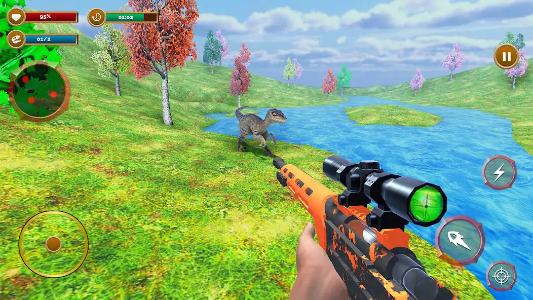 Play Real dinosaur hunting sim game as an online game Real dinosaur hunting sim game with UptoPlay