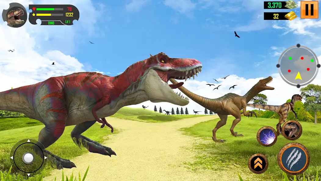 Play Real Dino Simulator Games 3D as an online game Real Dino Simulator Games 3D with UptoPlay