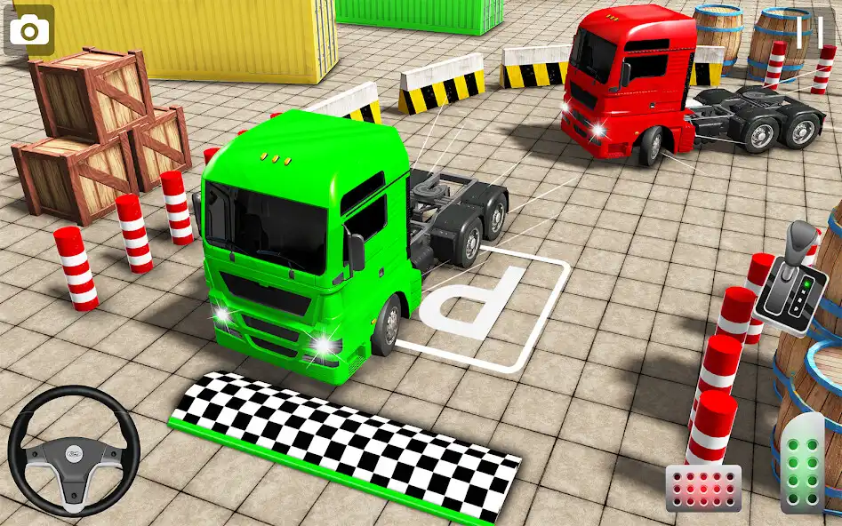 Play Real Euro Truck Parking Games as an online game Real Euro Truck Parking Games with UptoPlay
