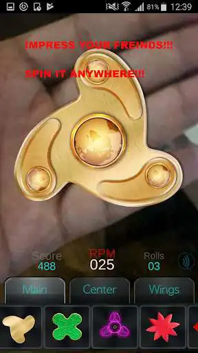 Play Real Fidget Spinner 3D AR as an online game Real Fidget Spinner 3D AR with UptoPlay