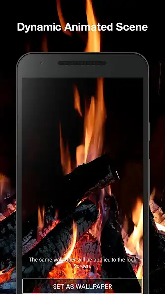 Play Real Fireplace Wallpaper Pro as an online game Real Fireplace Wallpaper Pro with UptoPlay