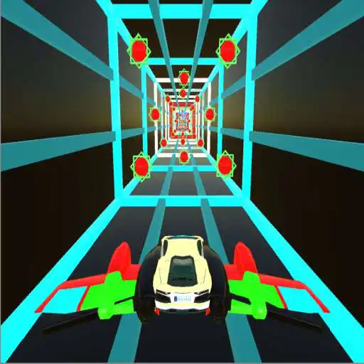 Play Real Flying Car -Speed Tron Cube Tunnel Trouble 3D APK