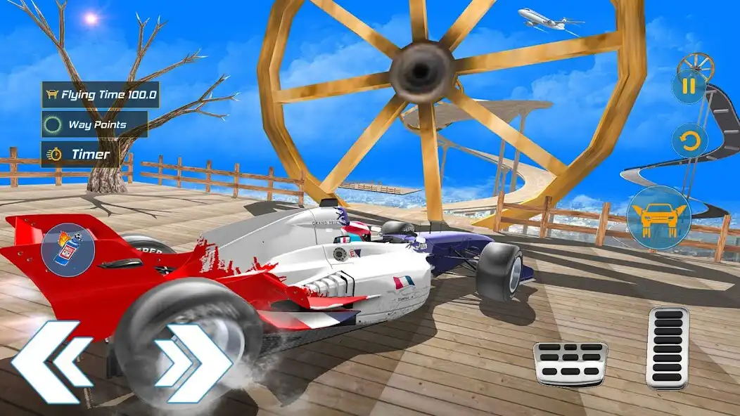 Play Real Formula Flying Car Stunts as an online game Real Formula Flying Car Stunts with UptoPlay