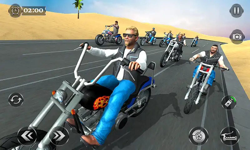 Play Real Gangster Bike Racing as an online game Real Gangster Bike Racing with UptoPlay