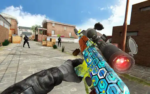 Play Real Gunfighter Shooting Strike as an online game Real Gunfighter Shooting Strike with UptoPlay