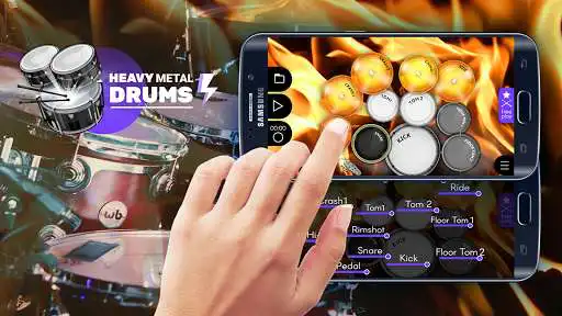 Play Real Heavy Metal Hard Drums as an online game Real Heavy Metal Hard Drums with UptoPlay