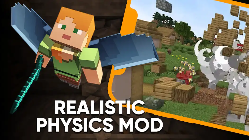 Play Realistic Physics Mod MCPE  and enjoy Realistic Physics Mod MCPE with UptoPlay