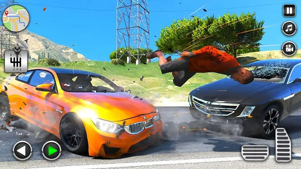 Play Real Mega Car Crash Simulator as an online game Real Mega Car Crash Simulator with UptoPlay
