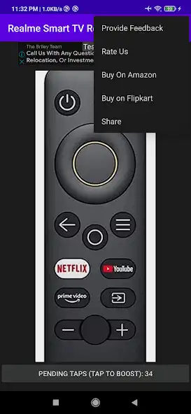 Play Realme Smart TV Remote as an online game Realme Smart TV Remote with UptoPlay