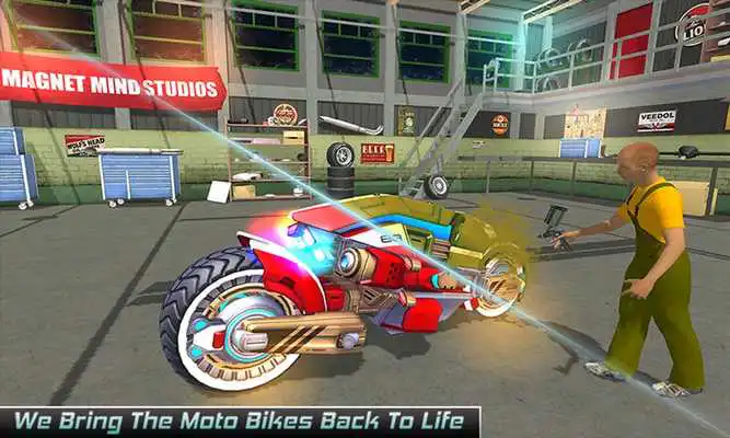 Play Real Moto Mechanic Workshop